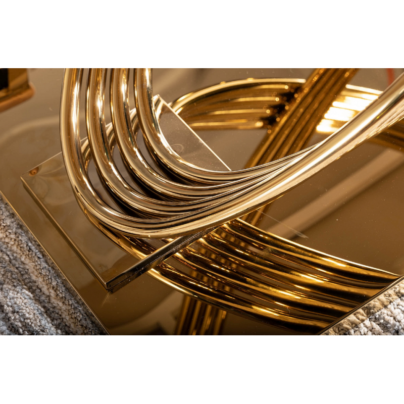 Nowoczesny stół Hermes z ceramicznym blatem biały efekt