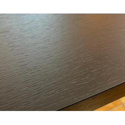 Rozkładany stół Domingo okleina naturalna czarny/czarny fi