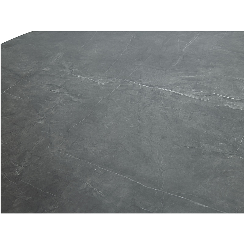 Okrągły stół Angel szary efekt marmuru/czarny mat fi 120