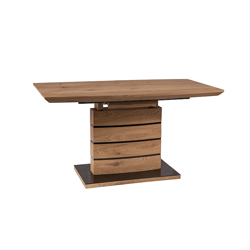 Nowoczesny rozkładany stół Leonardo dąb 140(180)x80