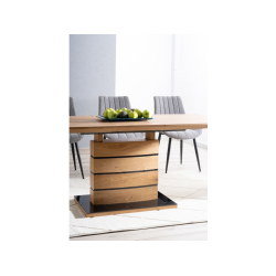 Nowoczesny rozkładany stół Leonardo dąb 140(180)x80