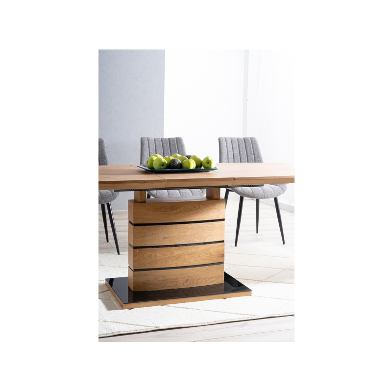 Nowoczesny rozkładany stół Leonardo dąb 140(180)x80