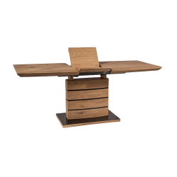 Nowoczesny rozkładany stół Leonardo dąb 140(180)x80