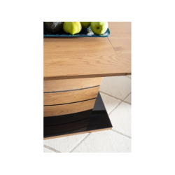 Nowoczesny rozkładany stół Leonardo dąb 140(180)x80