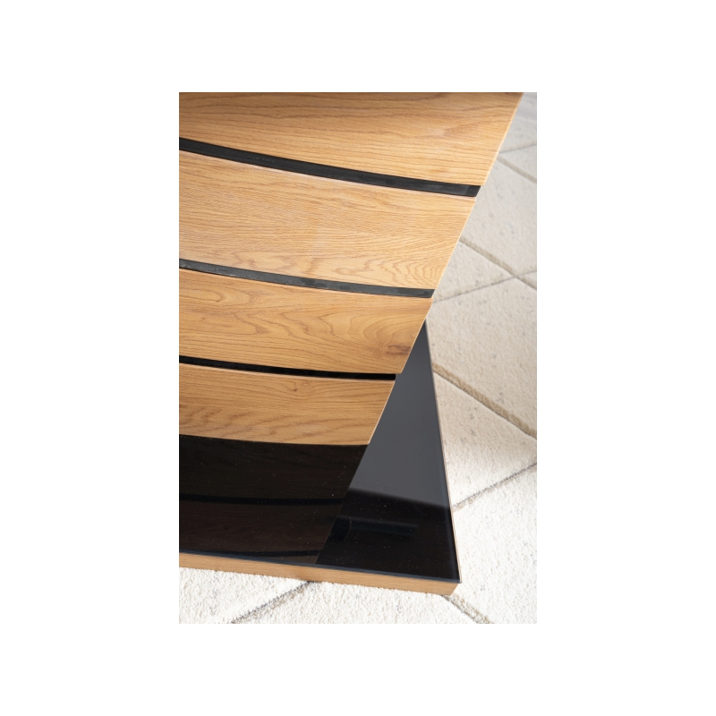 Nowoczesny rozkładany stół Leonardo dąb 140(180)x80