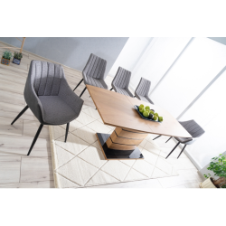 Nowoczesny rozkładany stół Leonardo dąb 140(180)x80