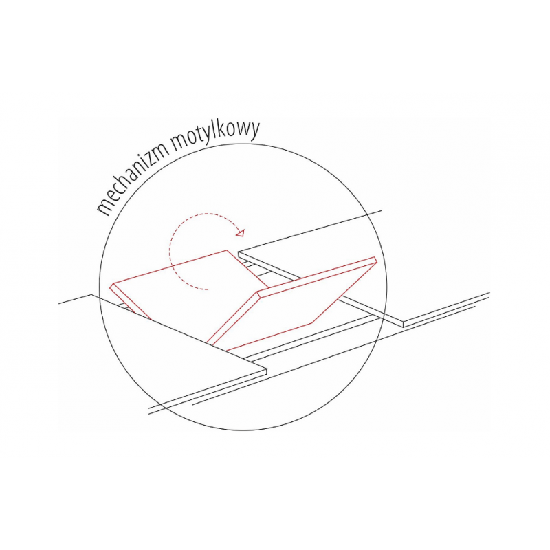 Ceramiczny stół Saturn II biały efekt marmuru/biały mat