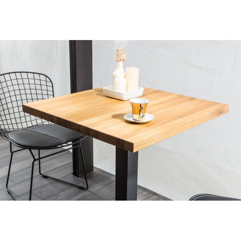 Kompaktowy stół Puro w stylu loftowym okleina naturalna