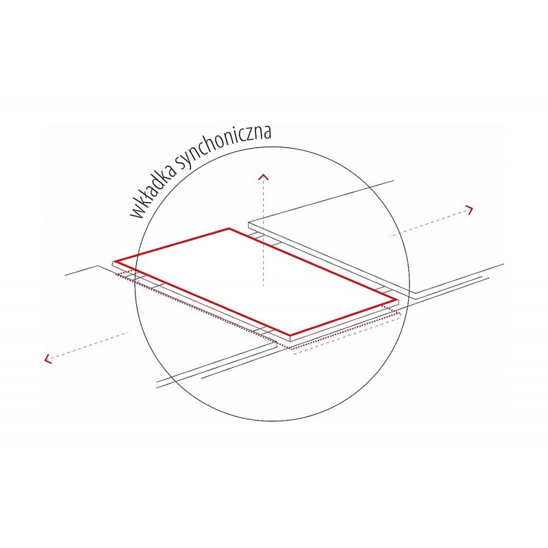 Rozkładany stół Apollo w stylu glamour biały marmur/czarny