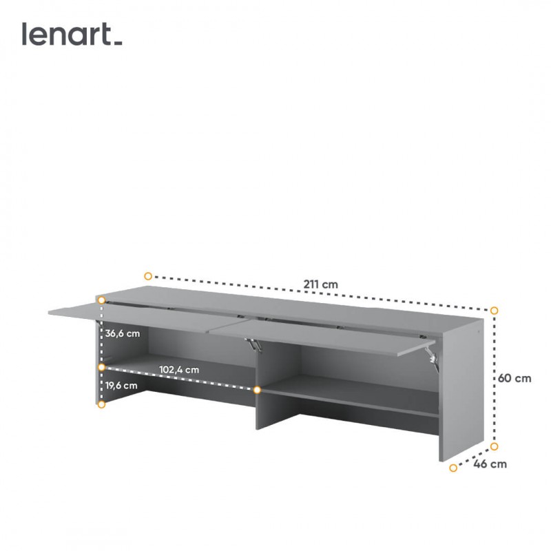 Nadstawka BED CONCEPT BC-09 do półkotapczanu poziomego 140x200