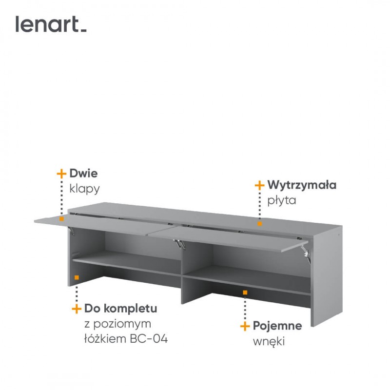 Nadstawka BED CONCEPT BC-09 do półkotapczanu poziomego 140x200