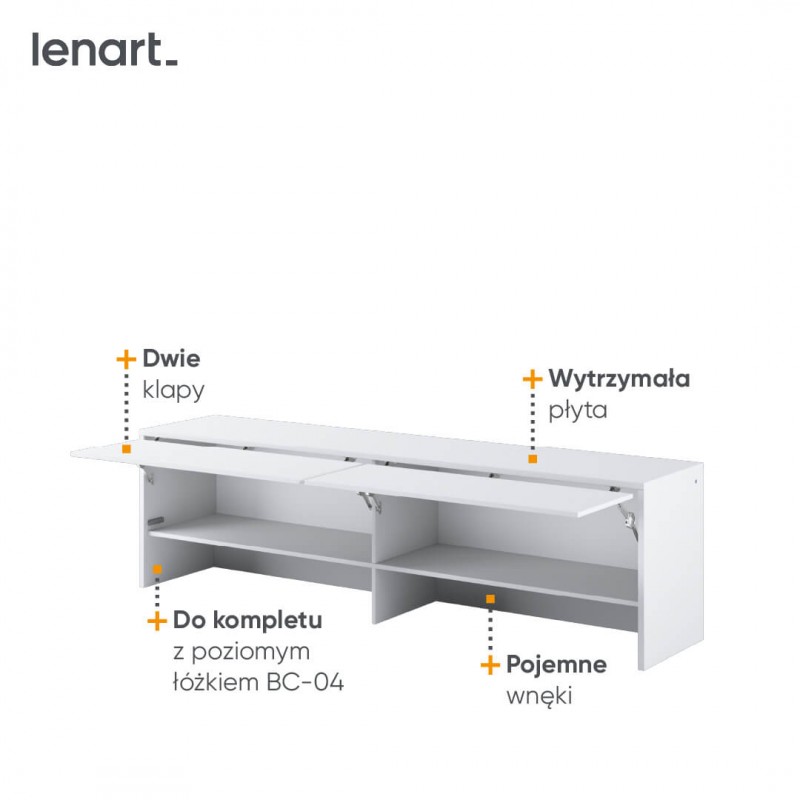 Nadstawka BED CONCEPT BC-09 do półkotapczanu poziomego 140x200