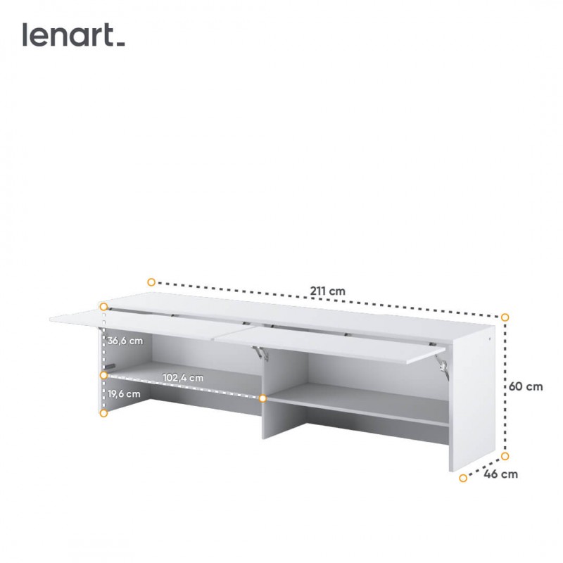 Nadstawka BED CONCEPT BC-09 do półkotapczanu poziomego 140x200