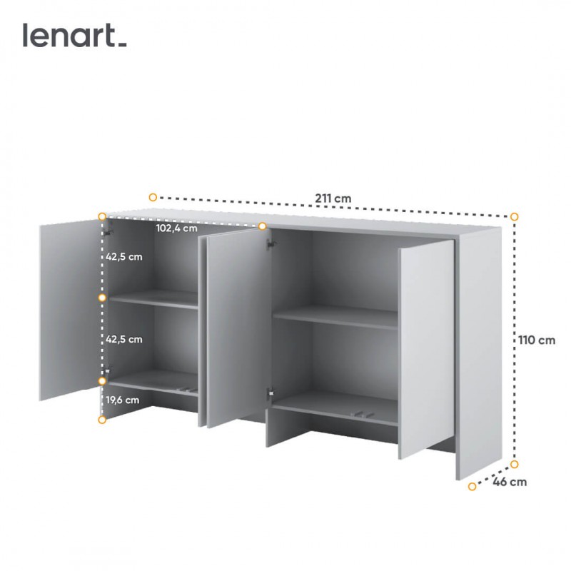Nadstawka BED CONCEPT BC-11 do półkotapczanu poziomego 90x200