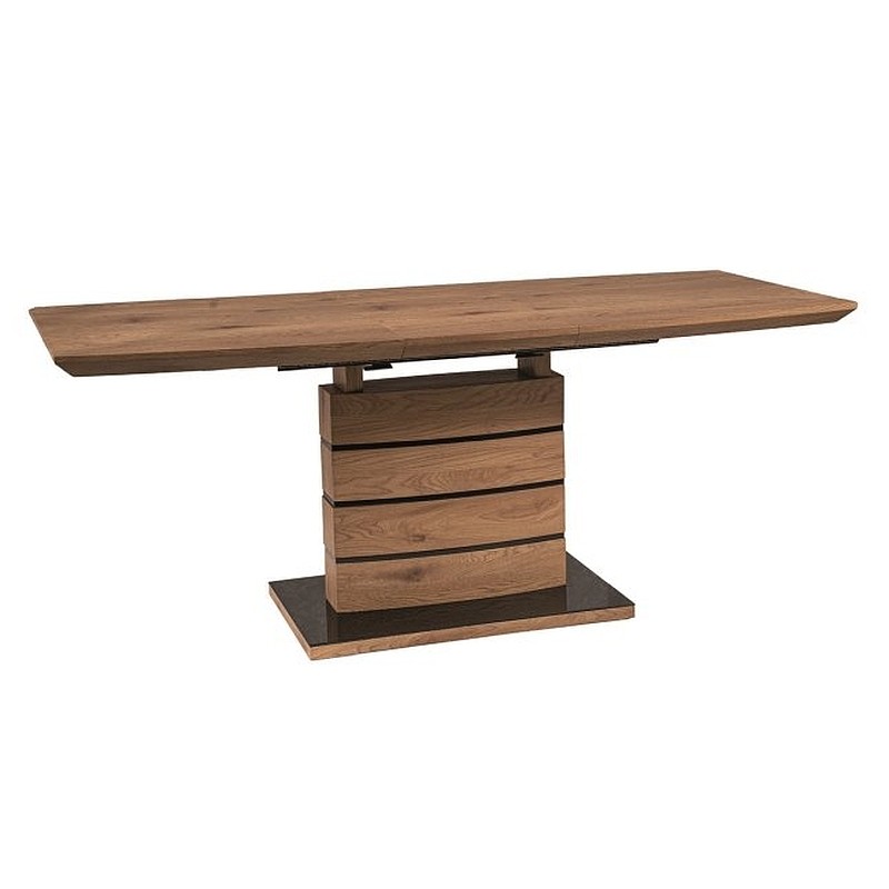 Nowoczesny rozkładany stół Leonardo dąb 140(180)x80