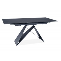 Stół rozkładany Westin SG czarny/czarny mat 120(160)x80