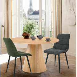 Krzesło tapicerowane Chic Brego jasno szare