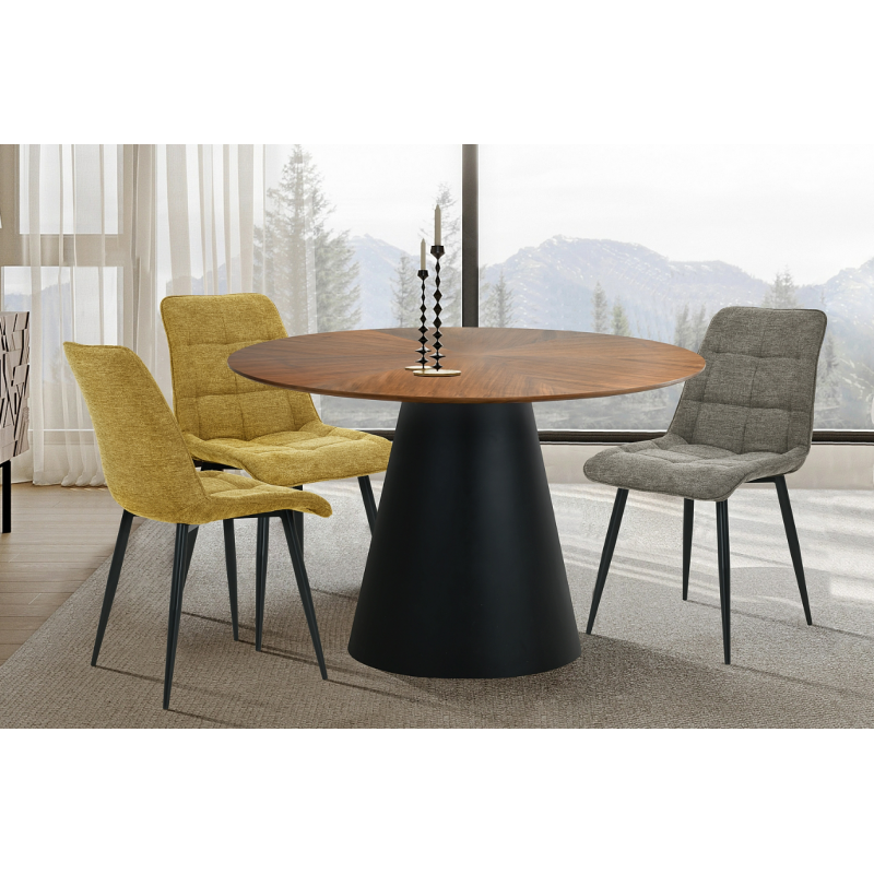 Krzesło tapicerowane Chic Brego oliwkowe