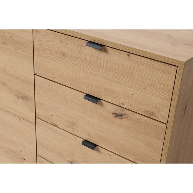 Kompaktowa komoda z kolekcji Amber meble Piaski dąb