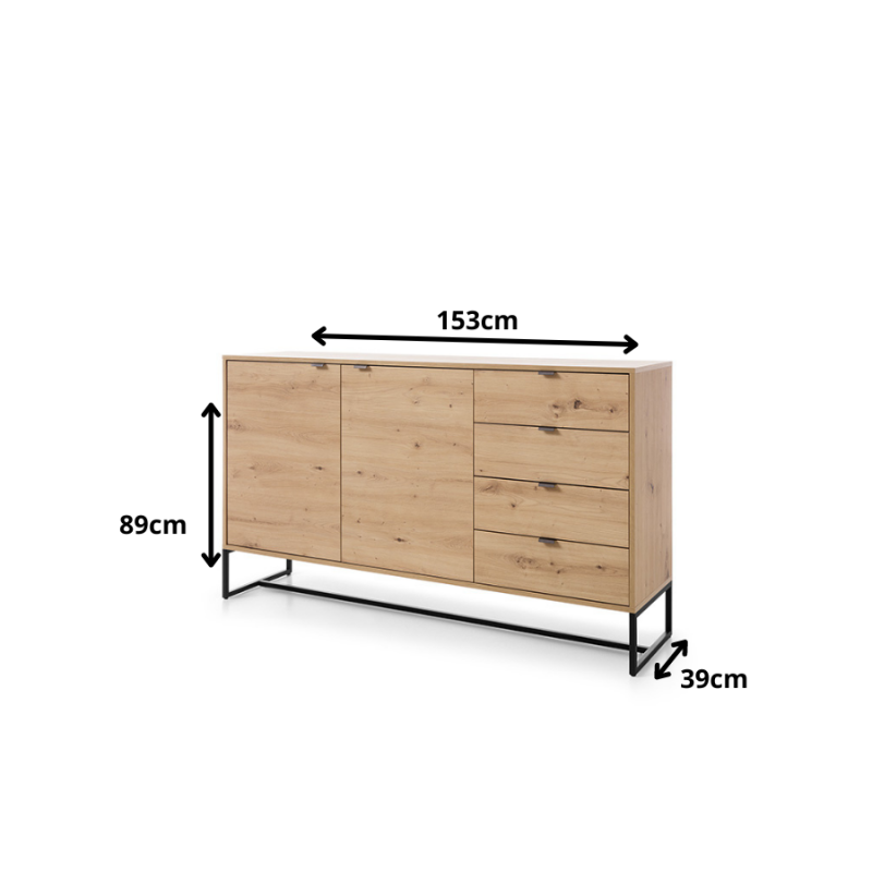 copy of Kompaktowa komoda z kolekcji Amber meble Piaski dąb