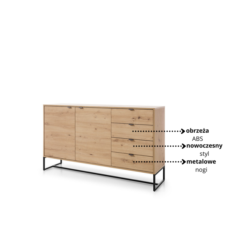 copy of Kompaktowa komoda z kolekcji Amber meble Piaski dąb