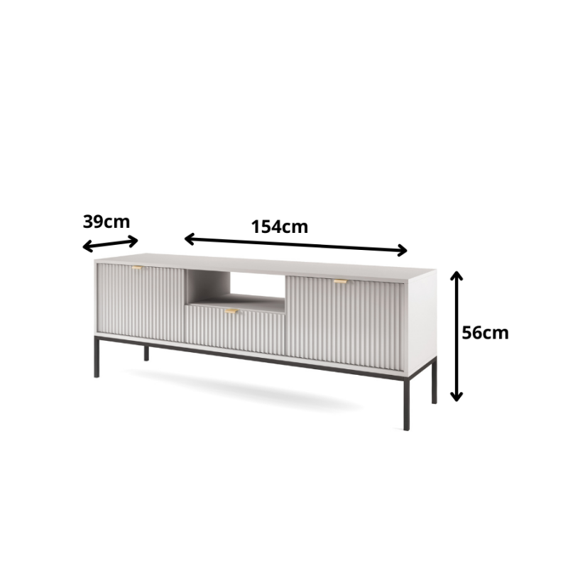 Szafka RTV Nova 154cm RTV-154 szary Piaski