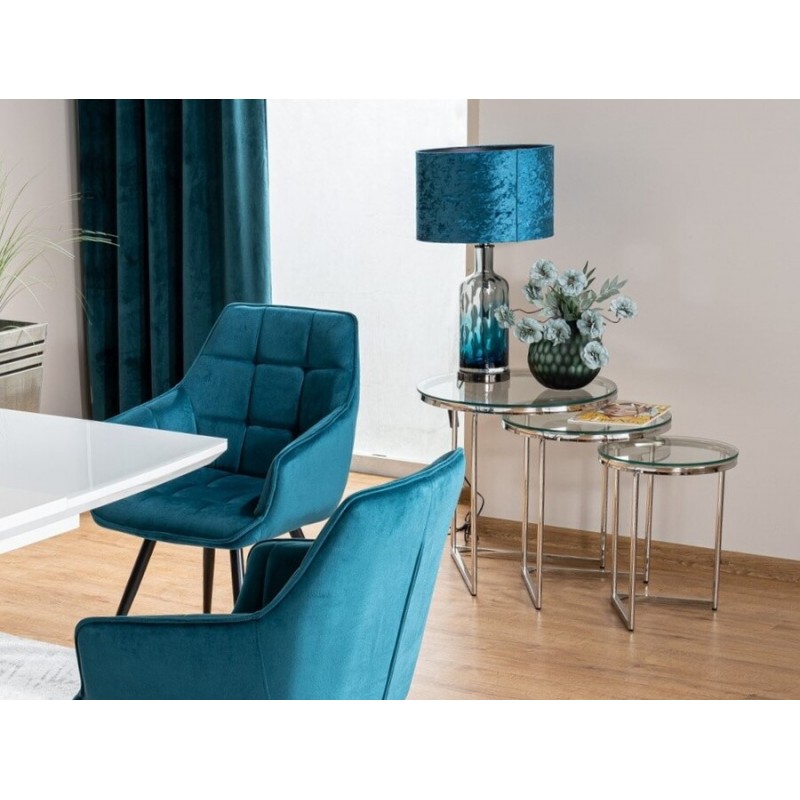 ŁAWA TRINITY TRANSPARENTNY/SREBRNY (ZESTAW)