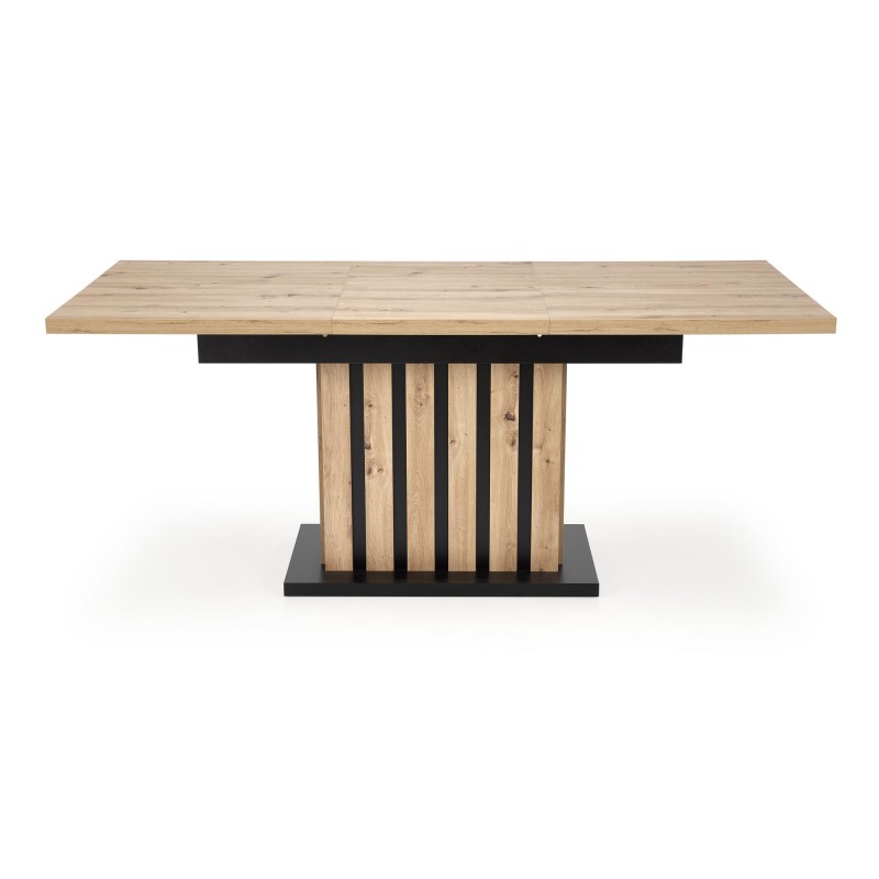 LAMELLO stół rozkładany 130-180/80 cm dąb artisan/czarny LAMELLO stół rozkładany 130-180/80 cm dąb artisan/czarny