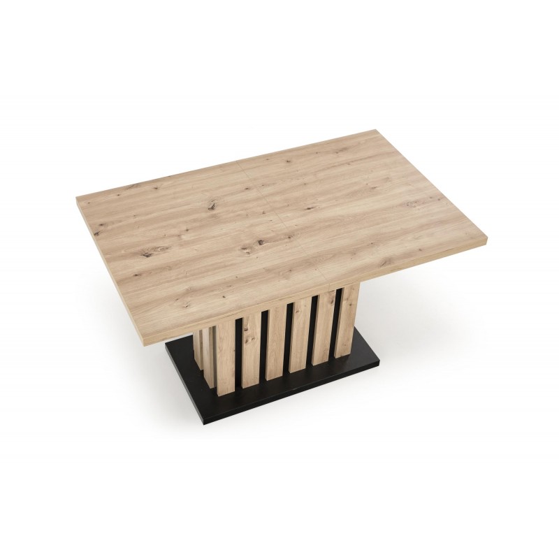 LAMELLO stół rozkładany 130-180/80 cm dąb artisan/czarny