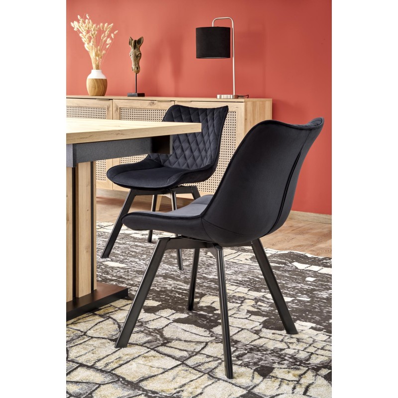 LAMELLO stół rozkładany 130-180/80 cm dąb artisan/czarny