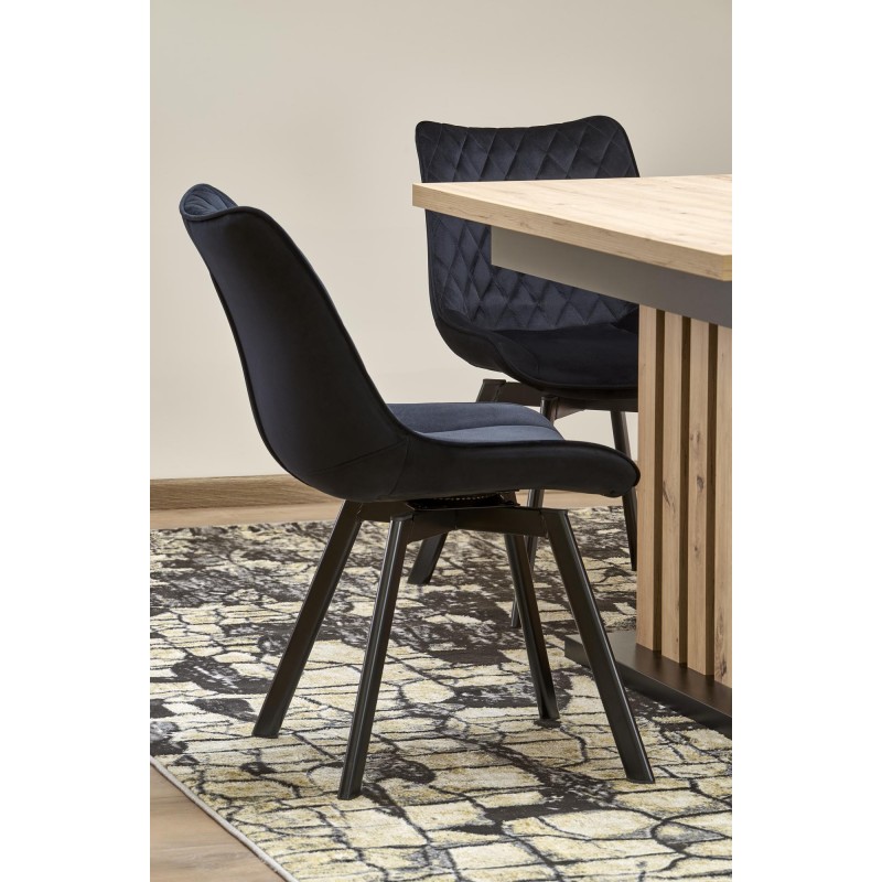 LAMELLO stół rozkładany 130-180/80 cm dąb artisan/czarny