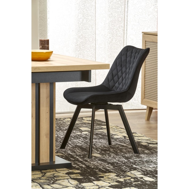 LAMELLO stół rozkładany 130-180/80 cm dąb artisan/czarny