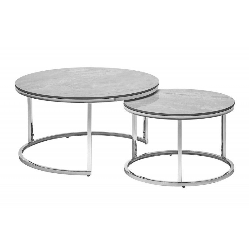 ŁAWA PORTAFINO B SZARY FI80 FI60/ CHROM ZESTAW