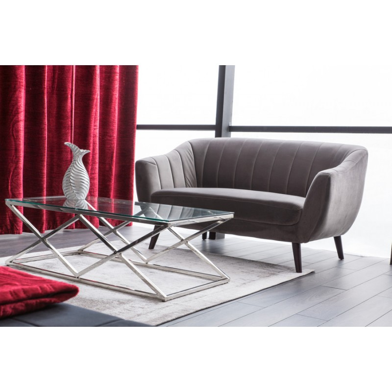 ŁAWA ZEGNA A TRANSPARENTNY/SREBRNY 120X60