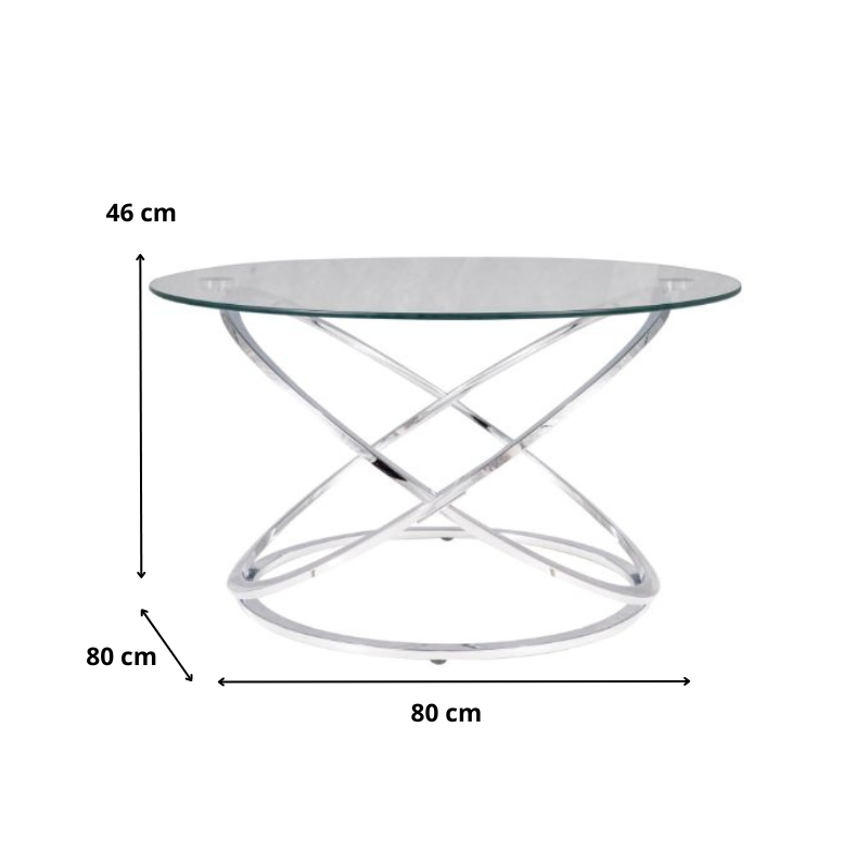 ŁAWA EOS B TRANSPARENTNY/CHROM FI 80