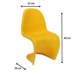 Krzesło Aisha żółte