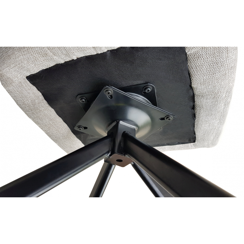 KRZESŁO SEMPRE BREGO/BUFFALO CZARNY STELAŻ / OLIWKA 77 / OLIWKA