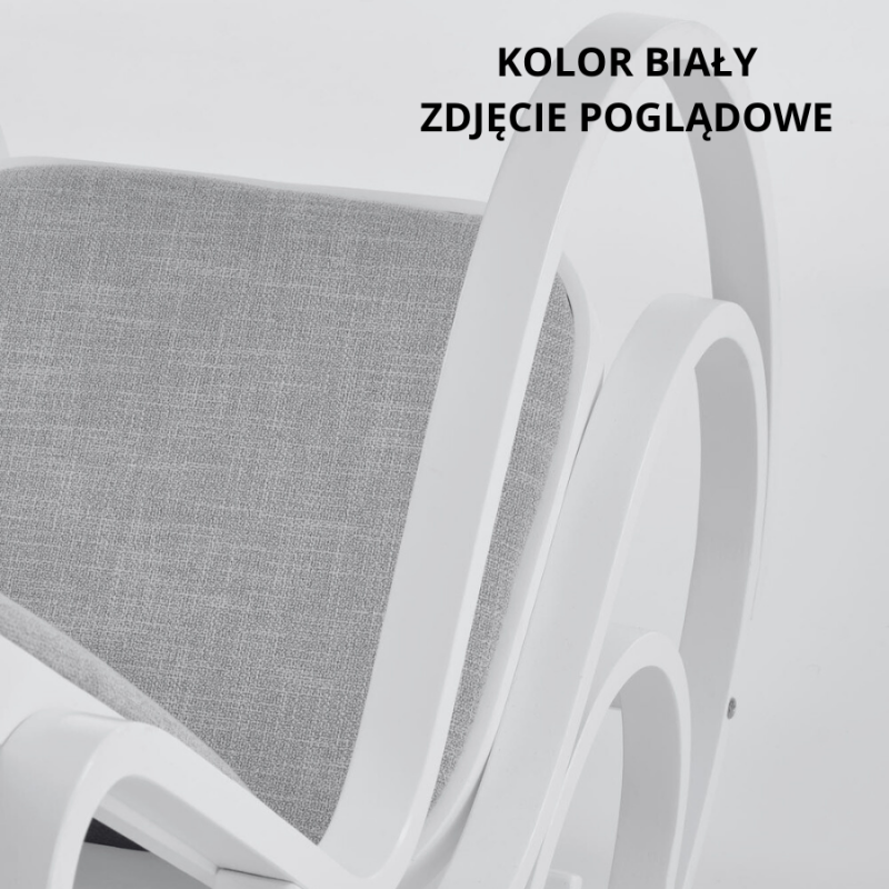 Fotel bujany Glacier w nietypowe wzory