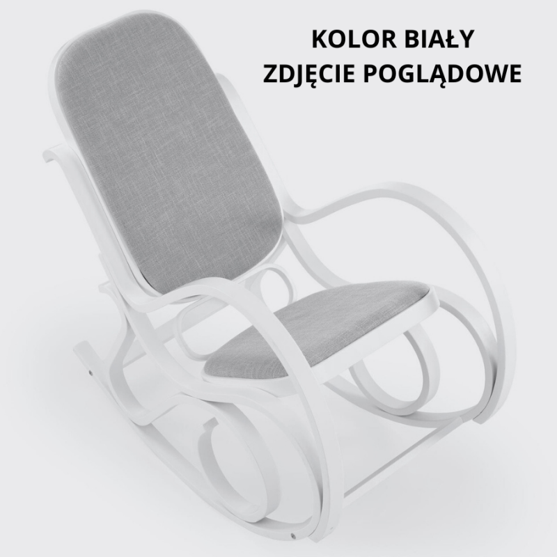 Fotel bujany Glacier w nietypowe wzory