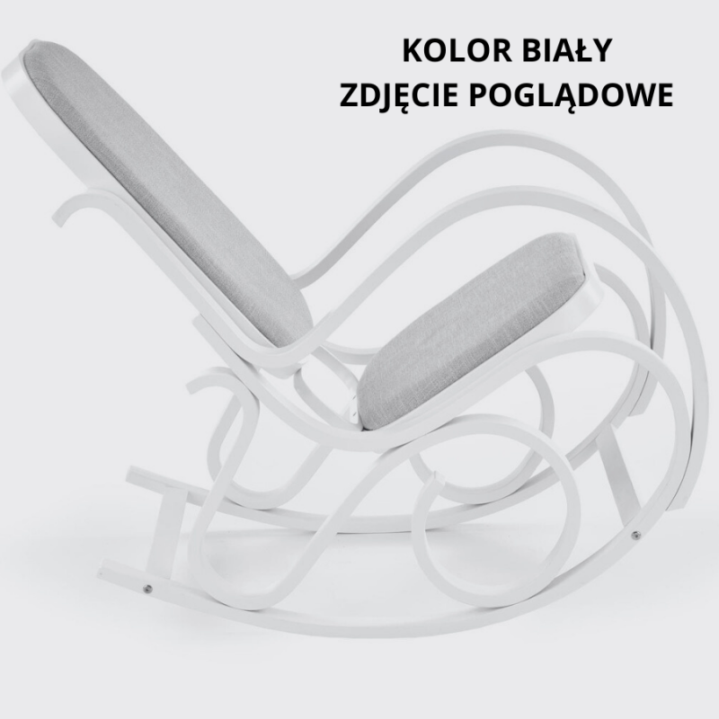 Fotel bujany Glacier w nietypowe wzory