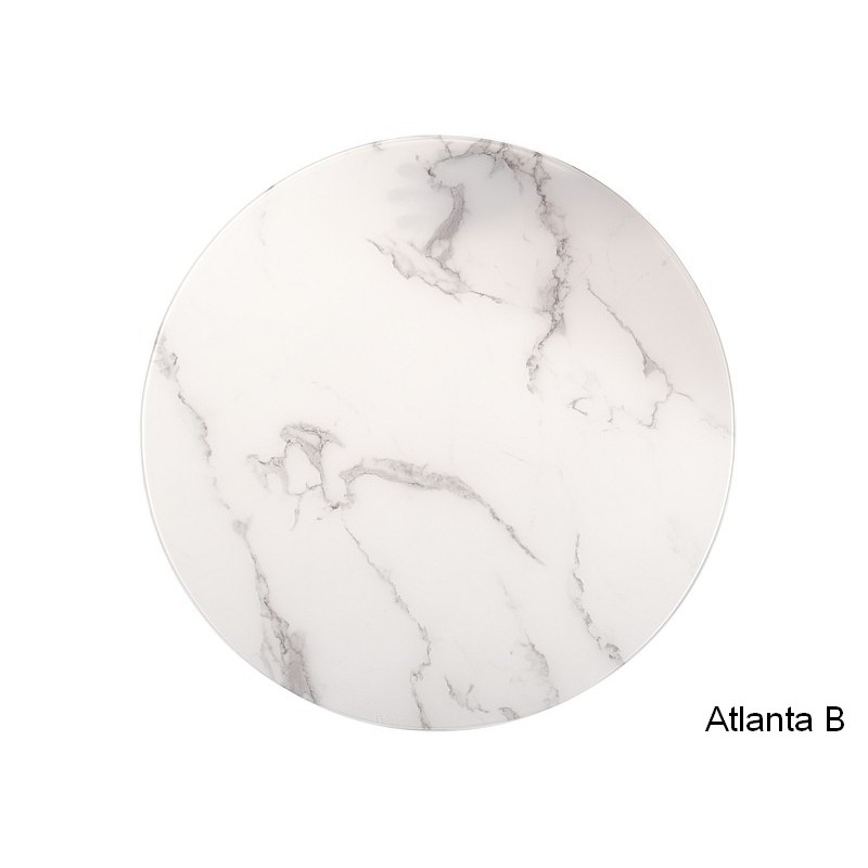 ŁAWA ATLANTA B BIAŁY EFEKT MARMURU / CHROM ZESTAW