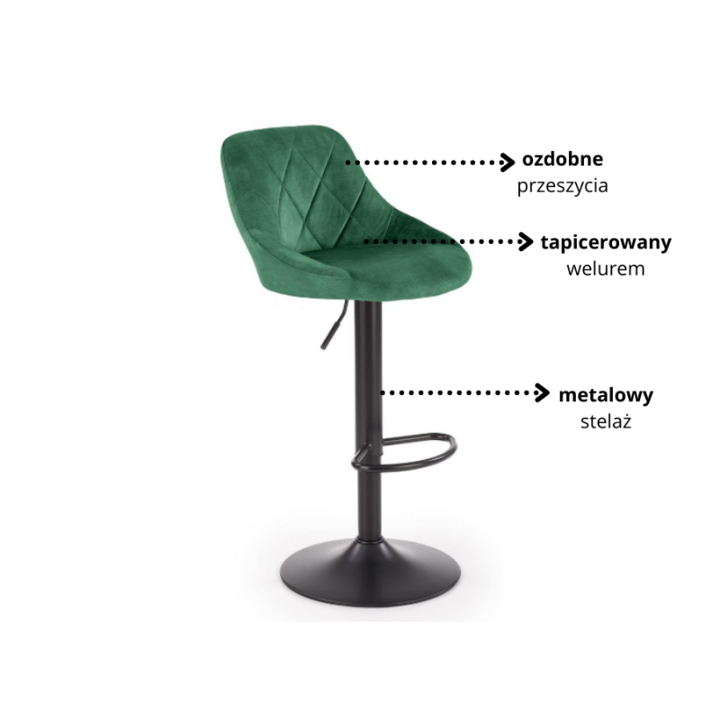 Hoker H101 ciemny zielony (1p 2szt)