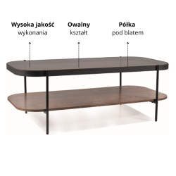 ŁAWA PRIMA A BURSZTYNOWY/ORZECH 120X58X43