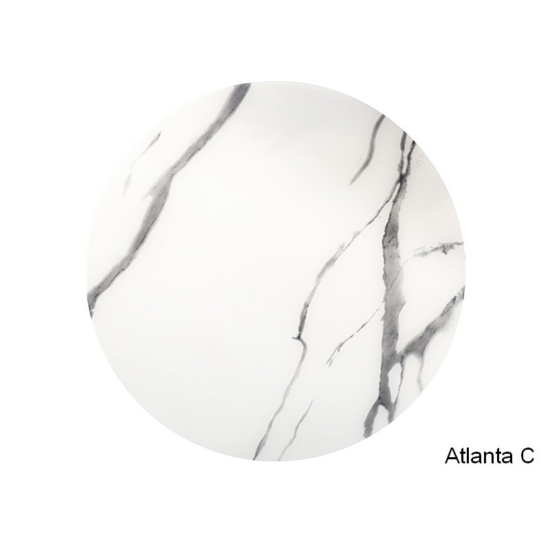 ŁAWA ATLANTA C BIAŁY MAT EFEKT MARMURU / CZARNY MAT ZESTAW