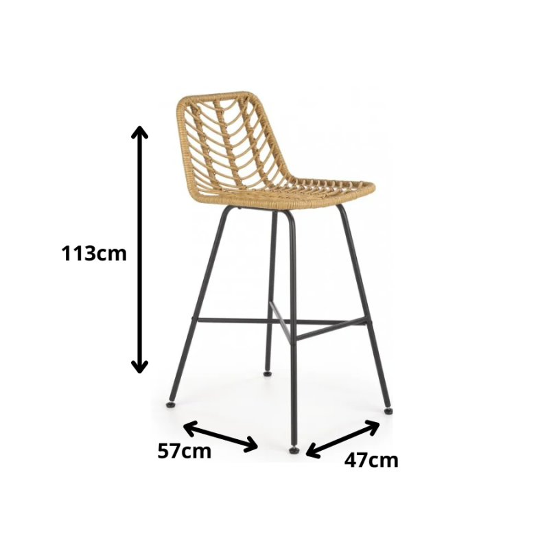 H97 hoker czarny / naturalny (1p 4szt)