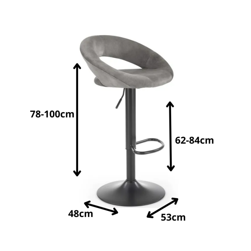 Hoker H102 popielaty (1p 2szt)