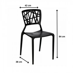 Krzesło Daisy czarne