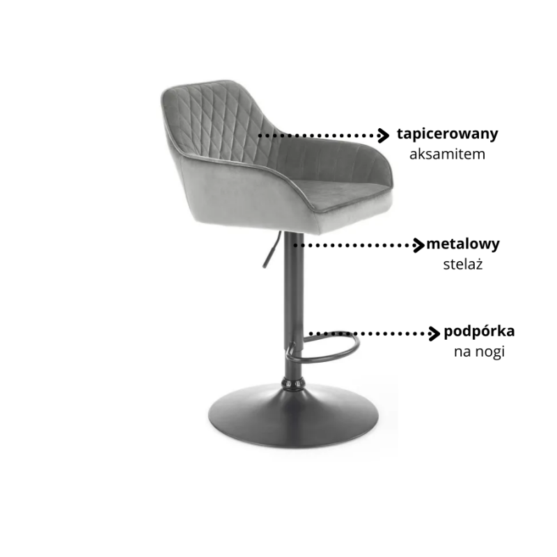 Hoker H103 popielaty
