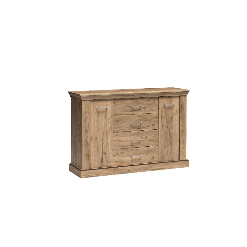 Komoda Antica A1 142cm Jarstol Jesion jasny/ Dąb craft złoty