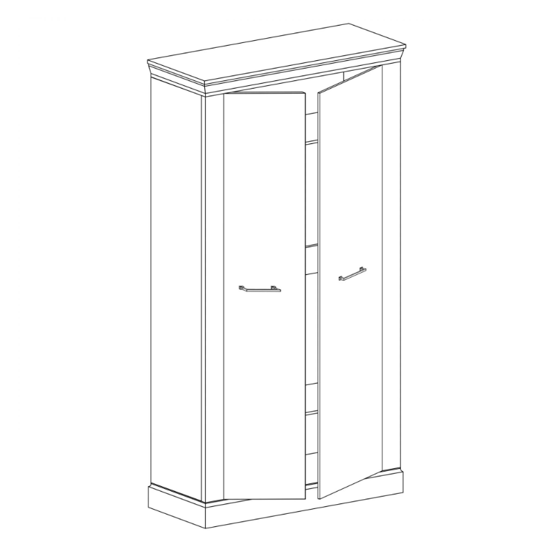 Szafa Antica A16 107cm Jarstol Jesion jasny/ Dąb craft złoty